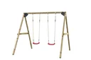 §oppelschaukel Lucy Kantholz für Wandanbau oder Spieltürme