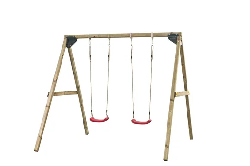 "§oppelschaukel Lucy Kantholz für Wandanbau oder Spieltürme image"