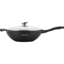 Wok-Pfanne mit Glasdeckel 30cm