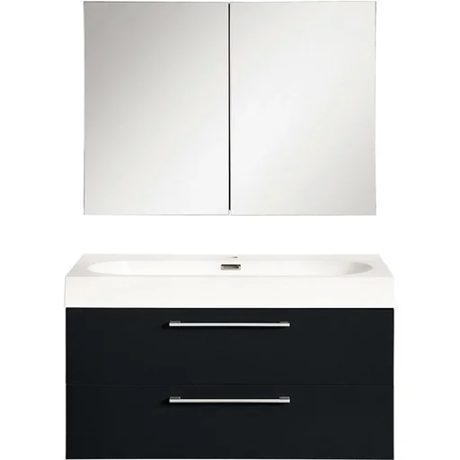 "Shallow Badezimmermöbel 80cm - schwartz image"