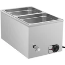 Speisenwärmer Bain-Marie 1500 W GN 1/2 aus Edelstahl