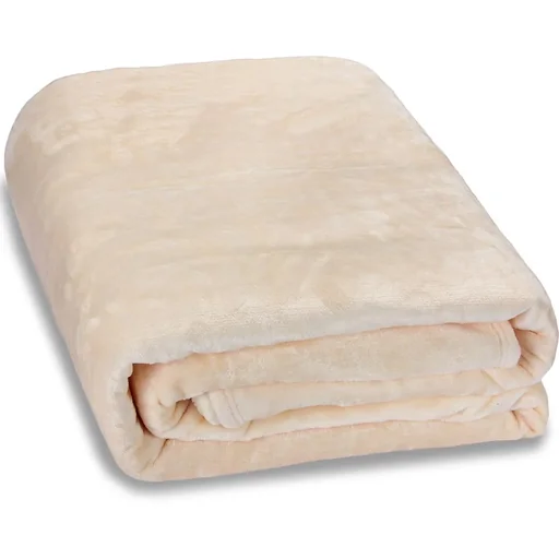 "Mikrofaser-Decke 240x220cm - beige image"