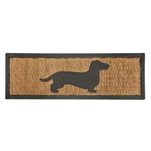 "Stufen Fußmatte Gummi/Kokos Dackel image"