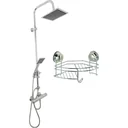 Bad & Dusche Rainshower + Handbrause (quadratisch) INKLUSIVE Duschablage