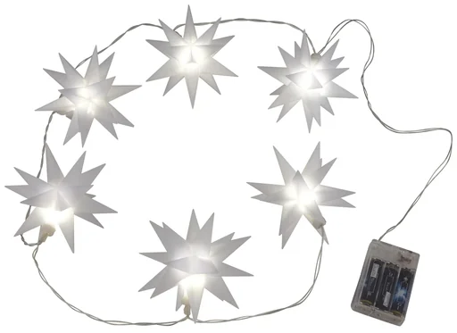 "LED Lichterkette mit 3D Sternen image"