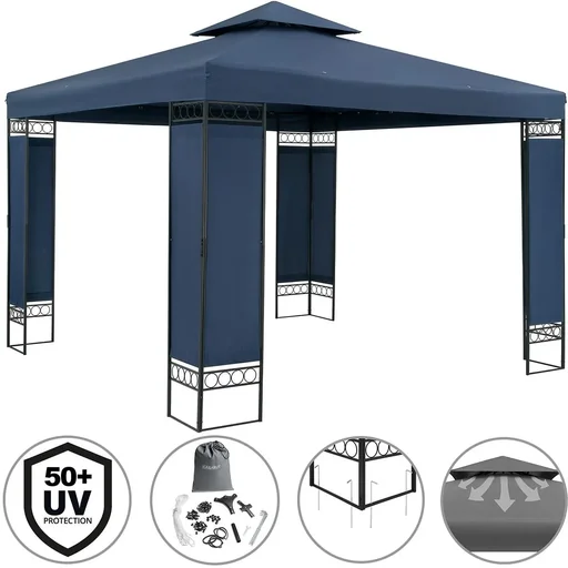 "Lorca-Pavillon - Blau - 3x3m image"