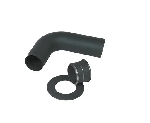 "Kaminrohr-Anschluss Set 150 mm Fullform titan image"