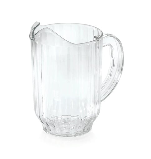 "Wasserkrug, Glaskrug mit Eislippe aus Polycarbonat, 1,8L - Robuster und praktischer Getränkekrug für Zuhause und unterwegs image"