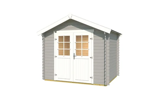 "Gartenhaus 209 Gr.1.5, 288 x 234 x 254 cm, hellgrau mit Doppeltür image"
