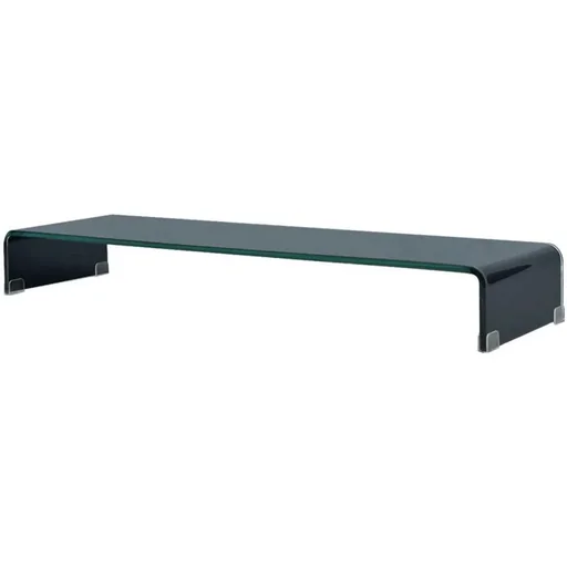 "TV-Schrank/Monitorständer schwarz 100x30x13 cm Glas image"