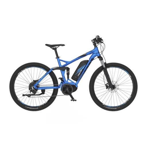 "Unisex E-Bike MTB, 27,5 Zoll, Rahmengröße 48cm, 10-Gang Kettenschaltung, blau matt, MONTIS EM 1862 image"