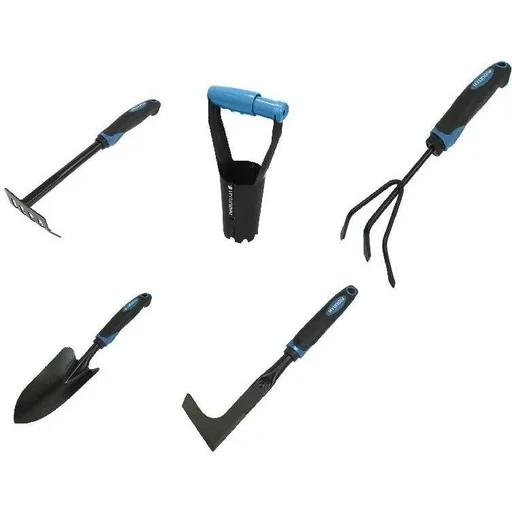 "12-teiliges Gartengeräteset mit Schaufel, Harke, Unkrautschieber, Zwiebelpflanzer und Kultivator image"