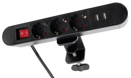 Schreibtisch Energiezentrale mit 2 USB Ladeports
