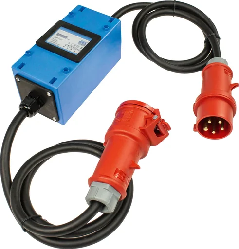 "Stromzähler Mixo 2x1,5m, 400V, mit CEE-Stecker und CEE-Kupplung 5-polig 400V, 16A, MID geeicht image"