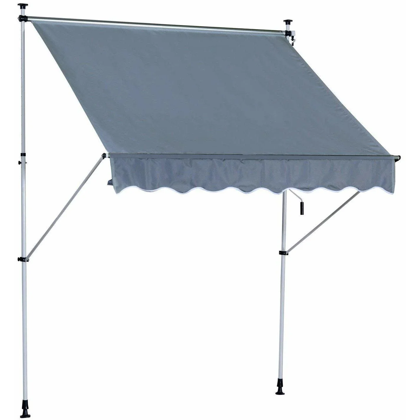 Markise Klemmmarkise Grau 200 x 150cm