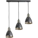 3er Hängeleuchte Deckenstrahler Industrie Vintage E27 40W Küche Bar Metall schwarz ?13 x H16 cm (ohne Birne)