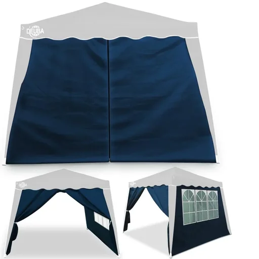 "Seitenwand für Faltpavillon Capri 2x blau image"