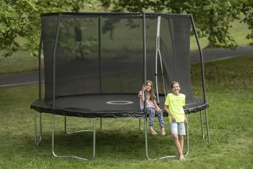 "Trampolin Ø366 cm schwarz image"
