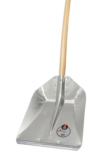 "FAVORIT-Leichtmetall, Hallenser Randschaufel, Gr. 9, Schutzkante, Eschen-Langstiel 130 cm image"
