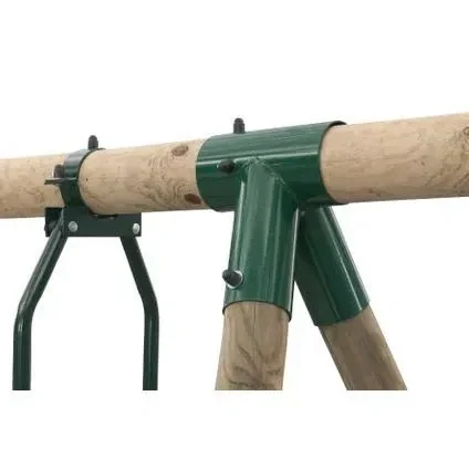 "Doppelschaukel Danielle Rundholz mit Wippe und Strickleiter image"