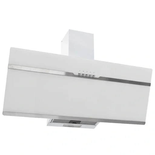 "RGB-LED-Wandhaube 90 cm aus Edelstahl und gehärtetem Glas image"