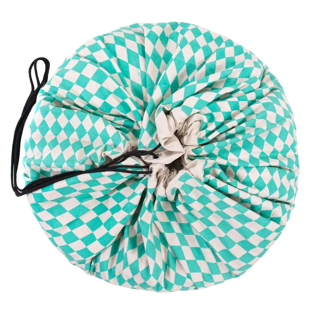 "play & go Spielsack Print Rauten grün image"