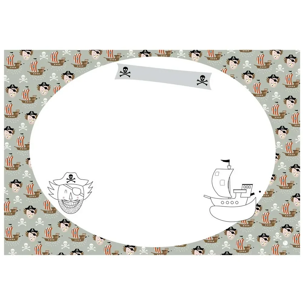 "Ava & Yves Tischset / Schreibunterlage Pirat image"