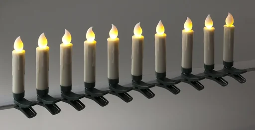 "Kabellose Christbaumkerzen mit Fernbedienung – 10 Stück image"
