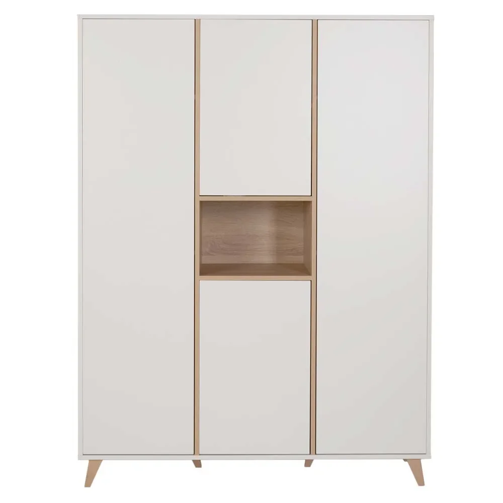 "Quax Loft 3 türiger Schrank weiss image"