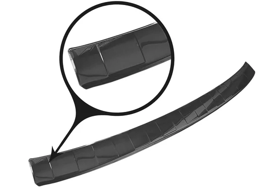 "Edelstahl Ladekantenschutz, Ford Kuga III - ST-Line+Hybrid, 2019> graphite/black Line. Erstausrüster Qualität image"