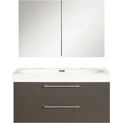 "Shallow Badezimmermöbel 100cm - anthrazit image"