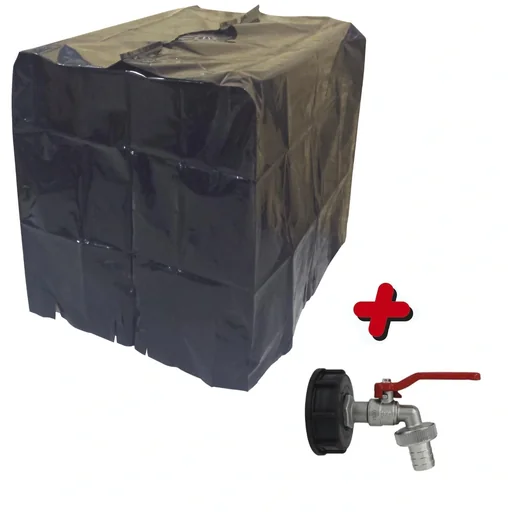 "IBC Abdeckung inkl. Anschlusshahn 3/4" image"