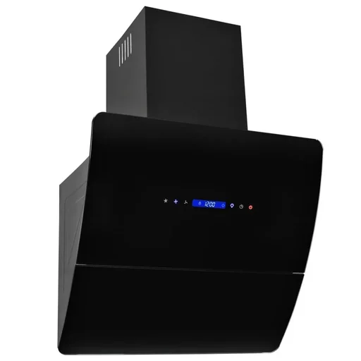 "Wandhaube 756 m³/h 60 cm Edelstahl schwarz image"