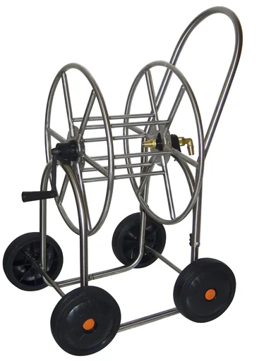 "Schlauchwagen aus Edelstahl, mit 4 Rädern image"