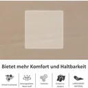 Schaukelstuhl Schwingsessel Gartenstuh Schaukelliege Metall Mesh Schwarz+Beige 150 x 62 x 88 cm