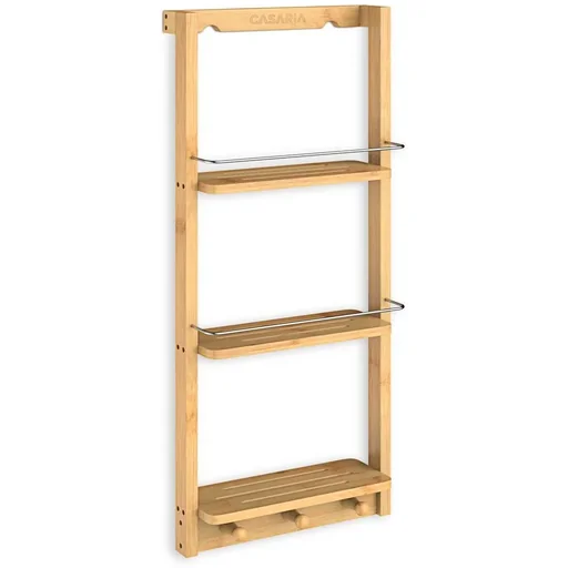 "Bambus Duschregal - Badezimmerschrank - Regal- 70x28,5x10cm image"