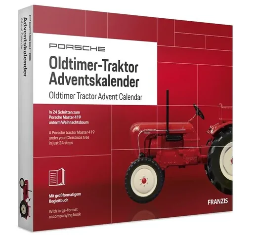 "Porsche Oldtimer Traktor Adventskalender image"