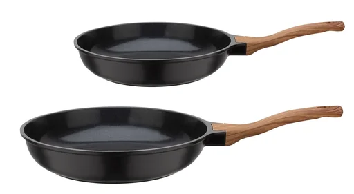 "Bratpfannen-Set "Natural Fit", 100% recyceltes Aluminium, 24 + 28 cm image"