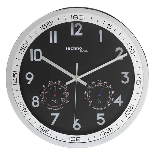 "Wanduhr WT 7981 mit Temperatur- und Luftfeuchteanzeige image"
