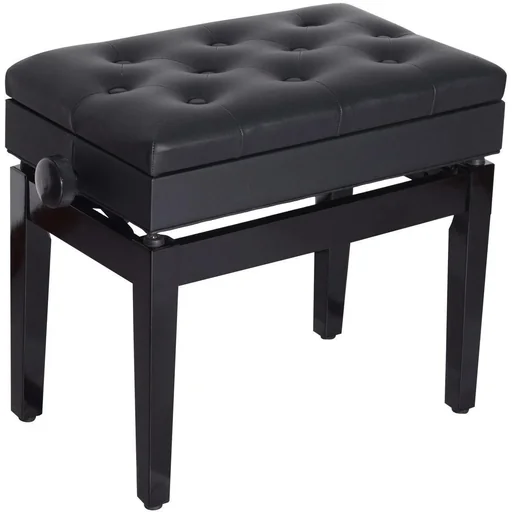 "Klavierhocker Schminkhocker mit Stauraum höhenverstellbar image"