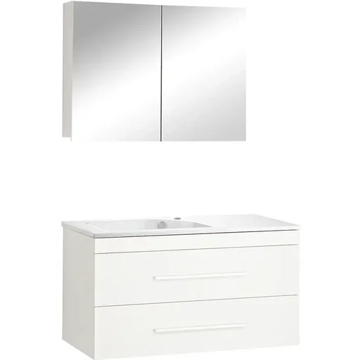 "Badezimmermöbel Style 100cm richtig - Weiss image"