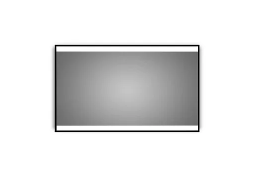 "Badezimmerspiegel mit Beleuchtung, "Black Shine" - 80 x 60 cm - horizontale und vertikale Aufhängung image"