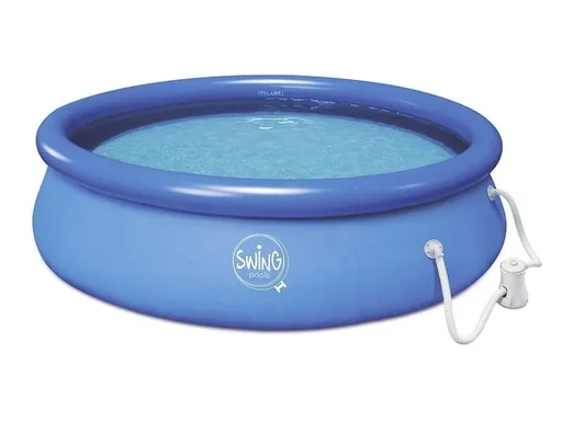 "Quick UP Pool - Set "Swing Pool" 3,05 x 0,76 cm rund, mit Kartuschenfilterpumpe 12 Volt image"