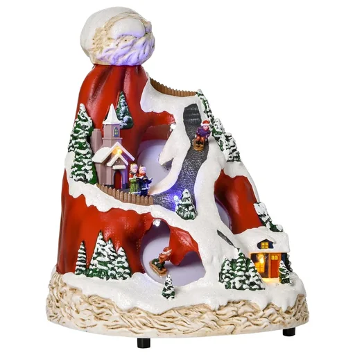 "Weihnachtsdorf Weihnachtsdekoration mit LED Beleuchtung Musik LED mehrfarbig 19 x 18,5 x 24 cm image"