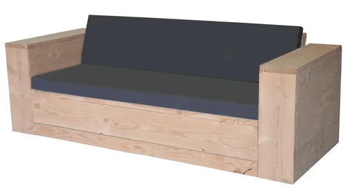 "Loungebank haltbares douglas-Holz 220 cm Halbmontagepaket image"