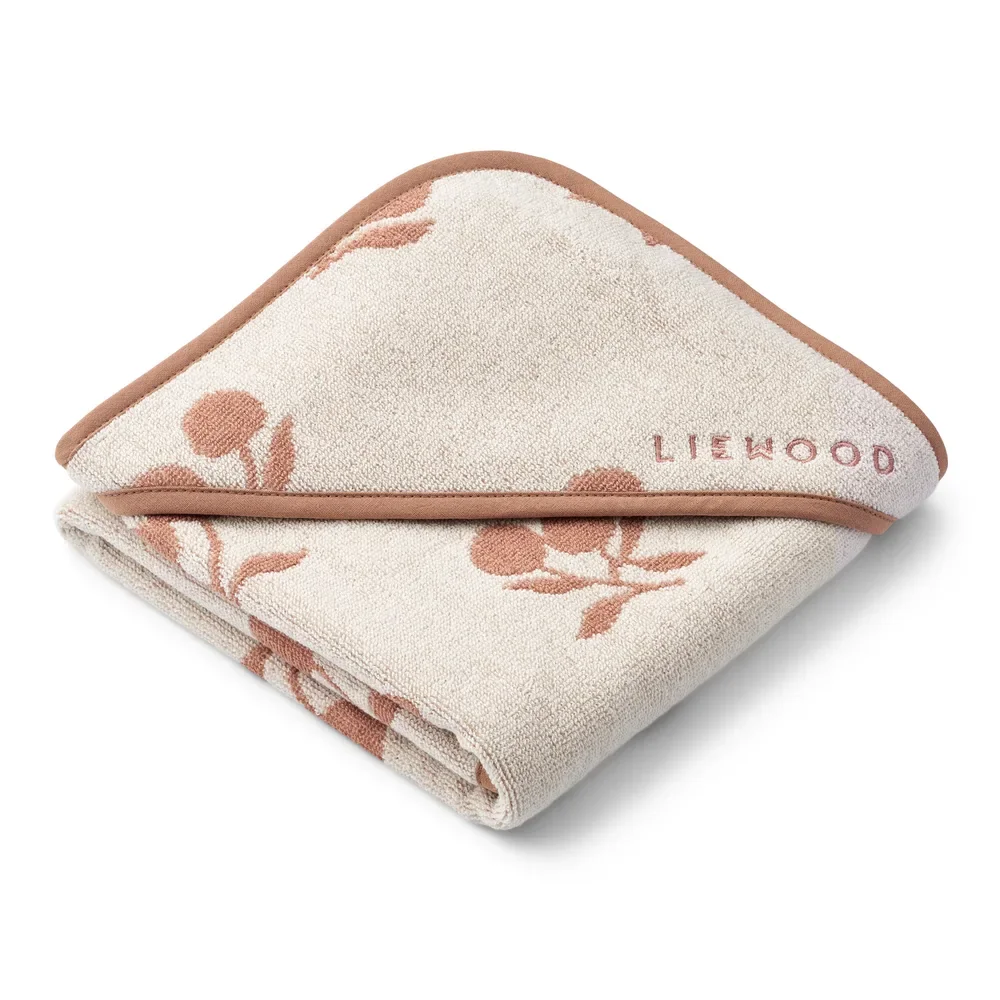 "Liewood Baby Kapuzenhandtuch, Babyhandtuch mit Kapuze - Alba, Bio-Baumwolle, Gestreift & Extra Saugfähig image"