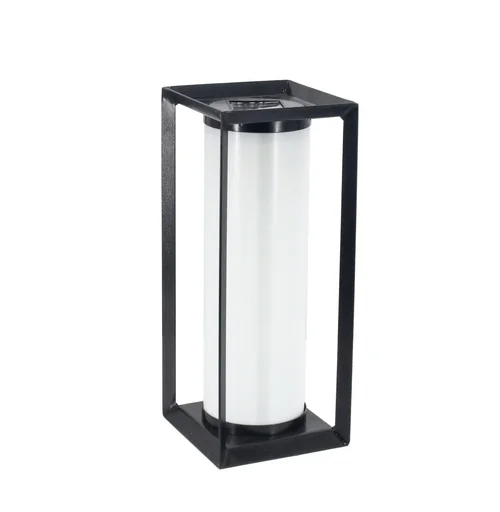 "LED Solar Laterne im eleganten Schwarz image"