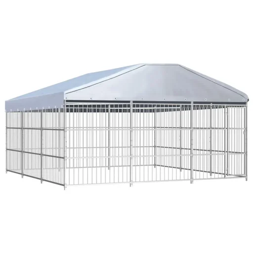 "Hundehütte außen mit Dach 450x450x200 cm image"