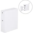 Badmöbel Badezimmerschrank Badschrank mit 2 Schubladen und 1 Ablagefach Holz Weiß 48 x 17 x 58 cm