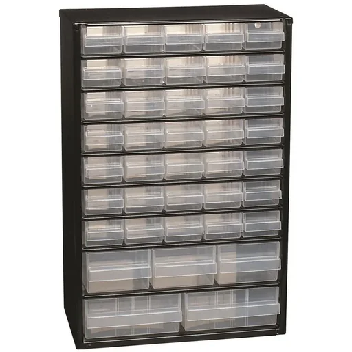 "Stahlkommode mit 40 Schubladen - 30 x 15 x 47 cm image"